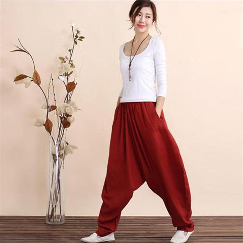 Buddha Trends Harem Pants Plus Size Cotton Linen Harem Pants