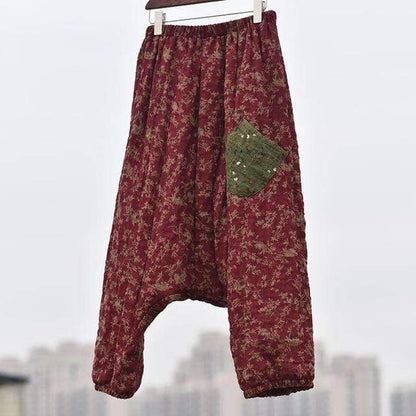 Buddha Trends Harem Pants Red / One Size Boho Tribes Harem Pants  | Zen
