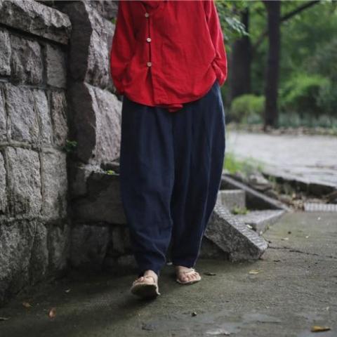 Buddha Trends Harem Pants Zen Casual Linen Harem Pants | Zen