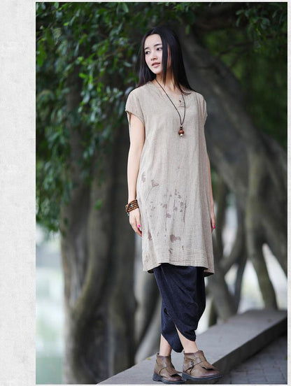 Zen Spirit Loose Linen T-Shirt  | Zen