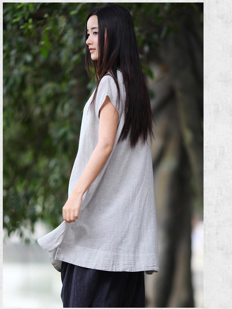 Zen Spirit Loose Linen T-Shirt  | Zen