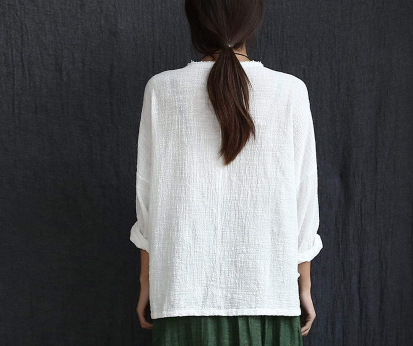 Buddha Trends Long Sleeve Linen Shirt  | Zen