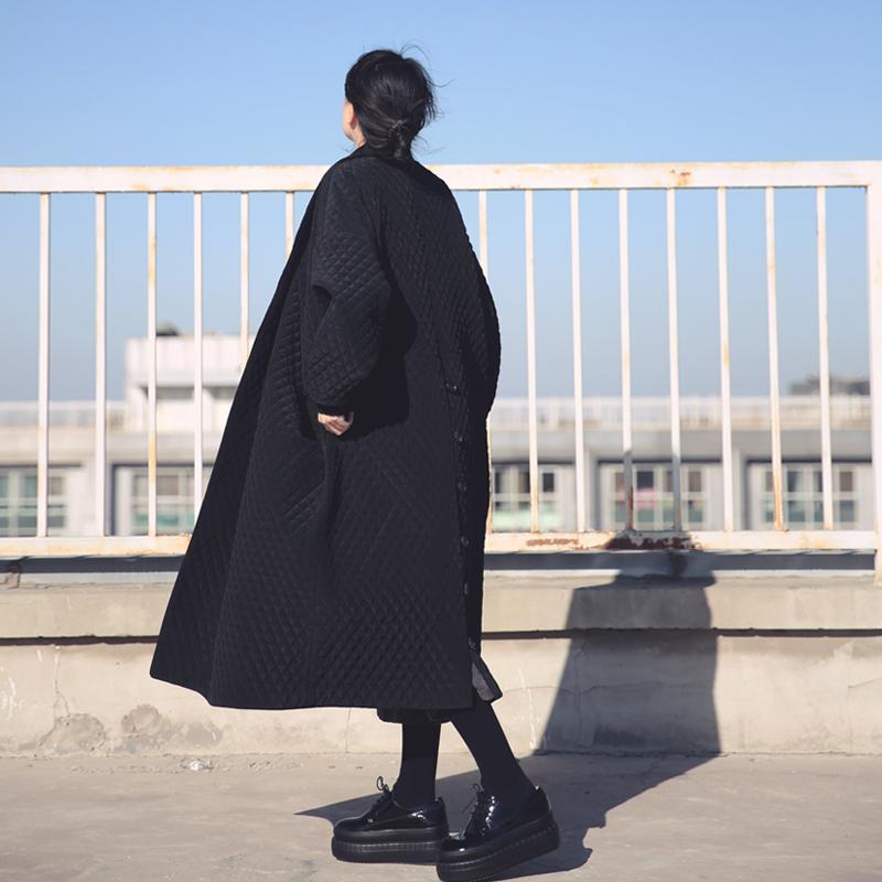 Loose Oversized Black Trench Coat Buddhatrends