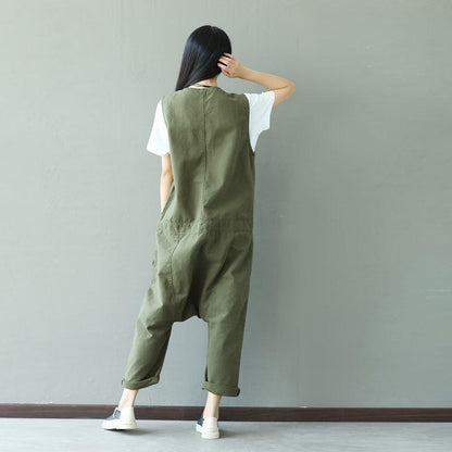 Buddha Trends One Size / Army Green Army Green Loose Overall For Women