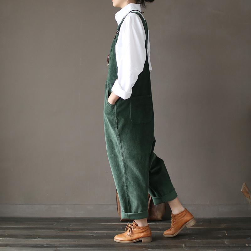 Buddha Trends One Size / Green Green Corduroy Overall
