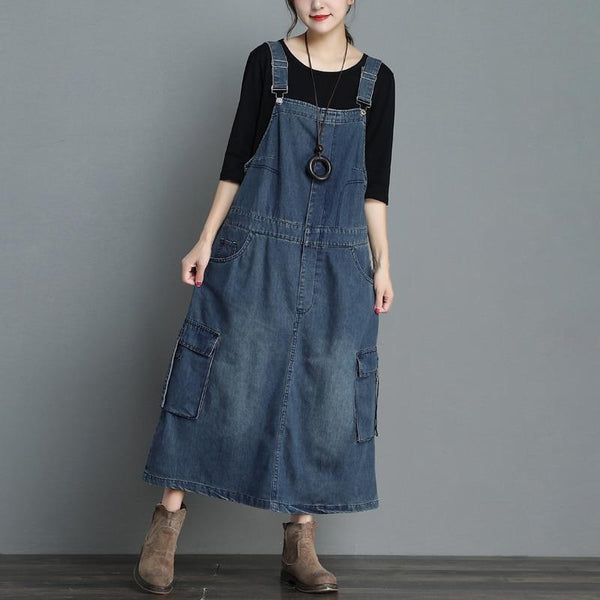 Denim Overall Dress Buddhatrends Denim Overall Dress Buddhatrends