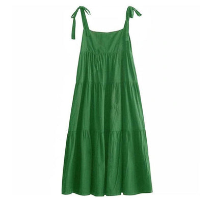 Buddha Trends overall dress Green / M Belle et Coquette Plus Size Overall Dress