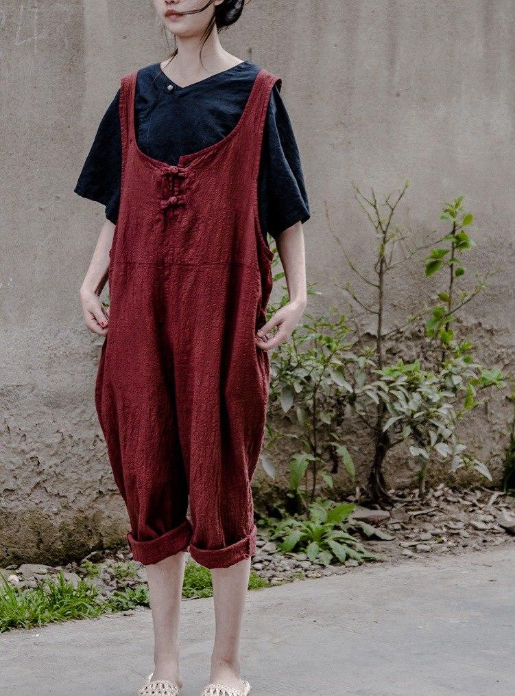 Oversized Linen Overall | Lotus