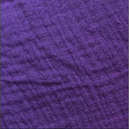 Buddha Trends Purple / M Plus Size Flowy Linen Palazzo Pants  | Zen