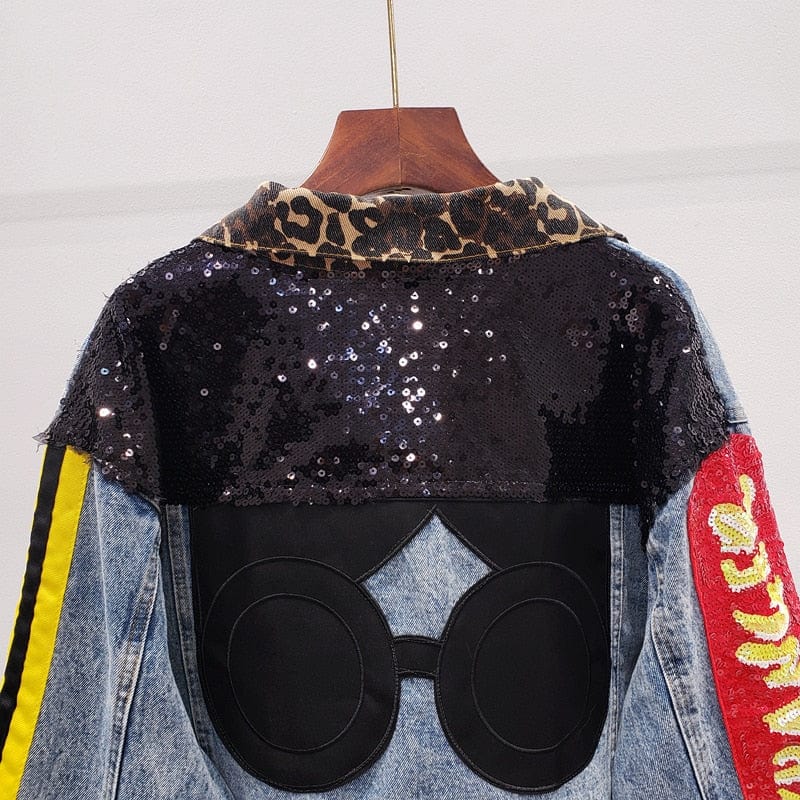 Buddha Trends Queen Patchwork Embroidered Denim Jacket
