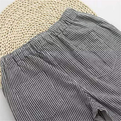 Buddha Trends Striped Cotton Linen Pants  | Zen