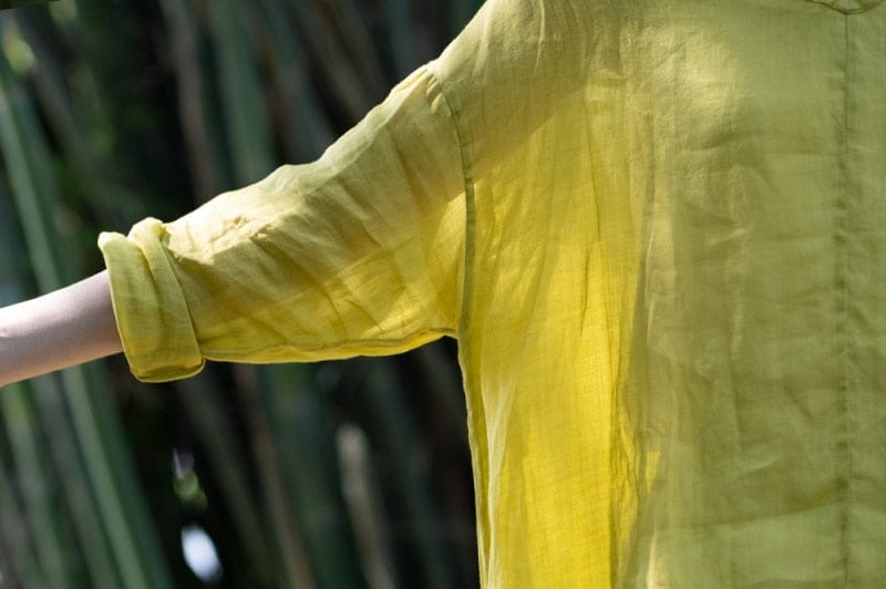 Buddha Trends Tops Asymmetrical Long Sleeve Shirt | Zen