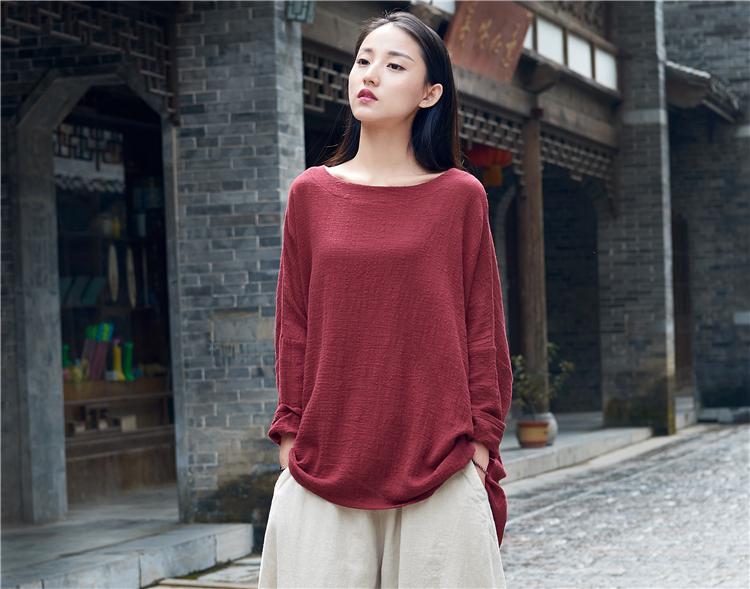 Buddha Trends Tops Calm Aura Cotton Linen Shirt  | Zen