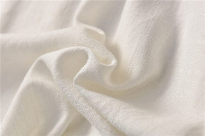 Buddha Trends Tops Minimalist Cotton &amp; Linen Blouse  | Zen