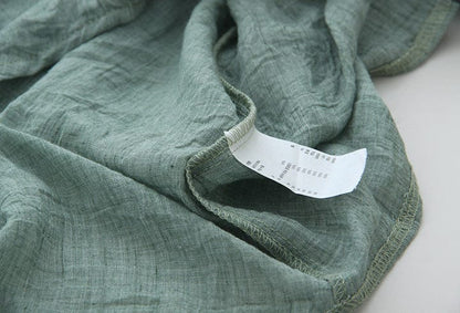 Buddha Trends Vintage Button Up Cotton Linen Blouse
