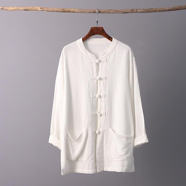 Zen Garden Cotton &amp; Linen Blouse | Zen