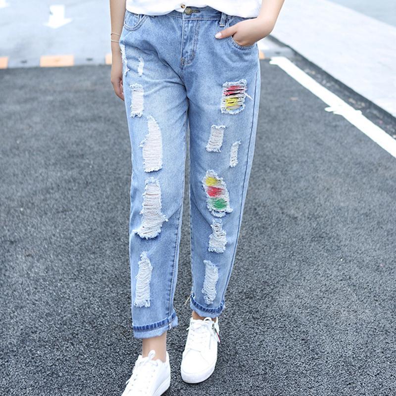 Rainbow Distressed Jeans