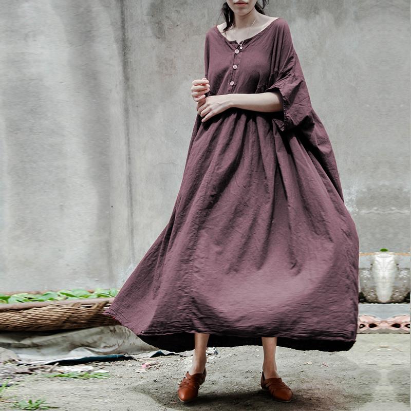 Buddha Trends Zen Days Linen Maxi Dress
