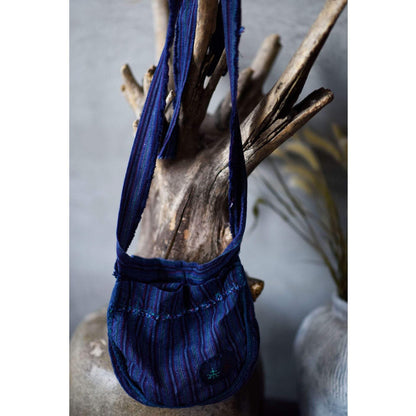 Buddhatrends Bags Blue Linen Convertible Bag | Zen