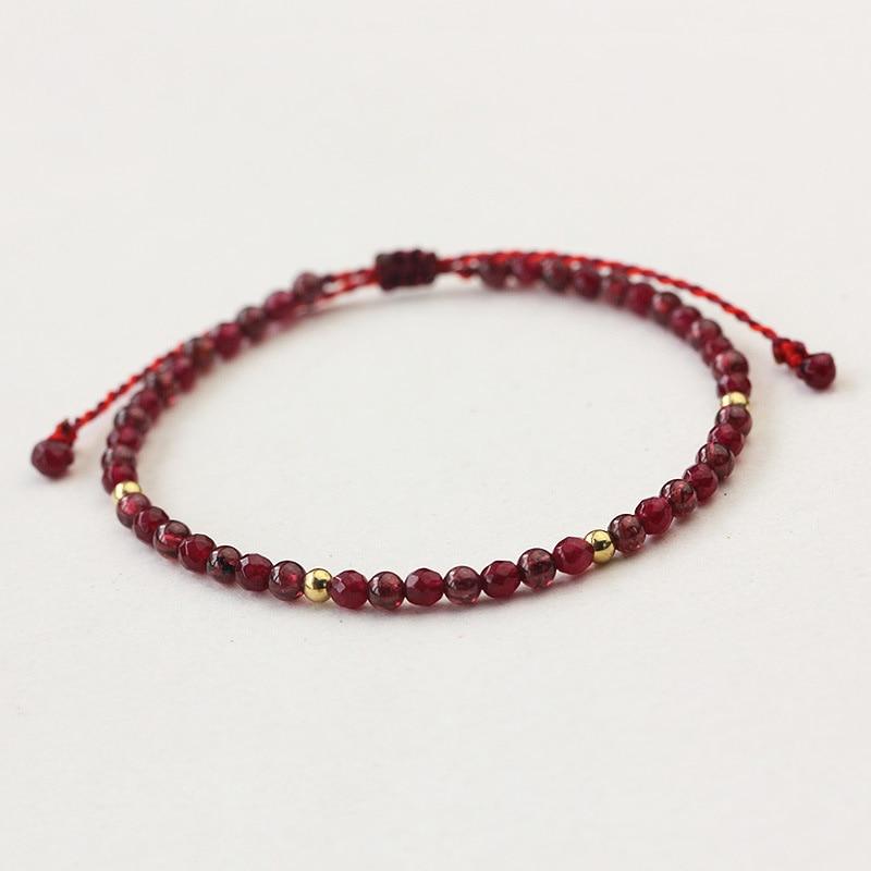 Buddhatrends Bracelet Natural Stone Red String Handmade Bracelets