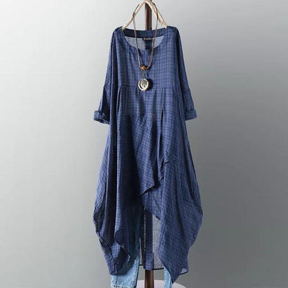 Casual Long Sleeve Asymmetrical Shirt Dress Buddhatrends Casual Long Sleeve Asymmetrical Shirt Dress Buddhatrends