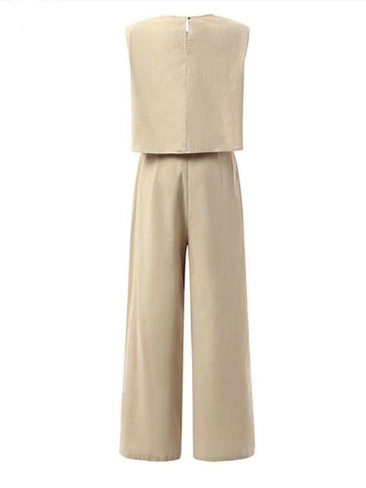 Buddhatrends Genna Cotton Linen Two Piece Suit | OOTD