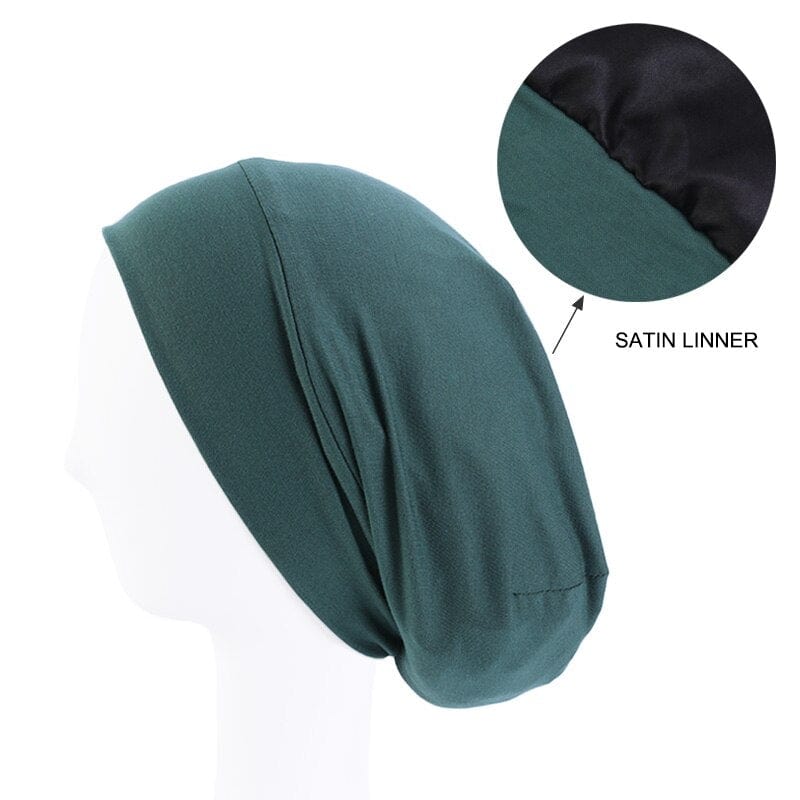 Buddhatrends Green Double Layer Cotton Chemo Cap