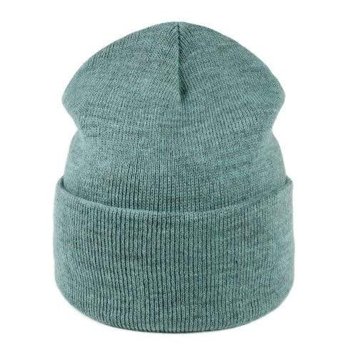 Buddhatrends Green Knitted Autumn Beanie Hats