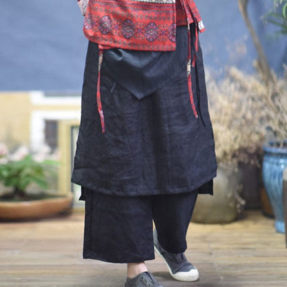 Buddhatrends Harem Pants Namaste Solid Linen Trousers | Zen