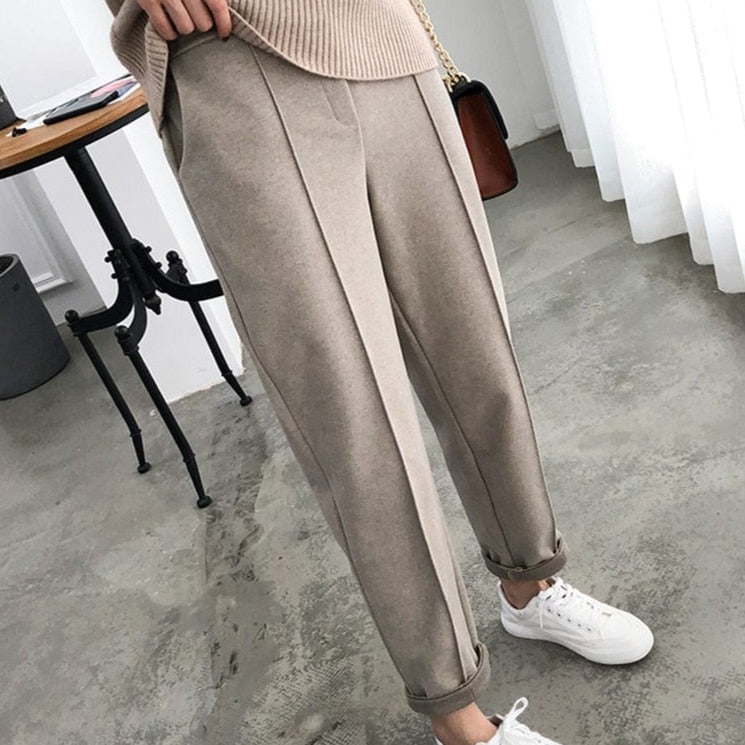 Buddhatrends High Waist Pencil Pants