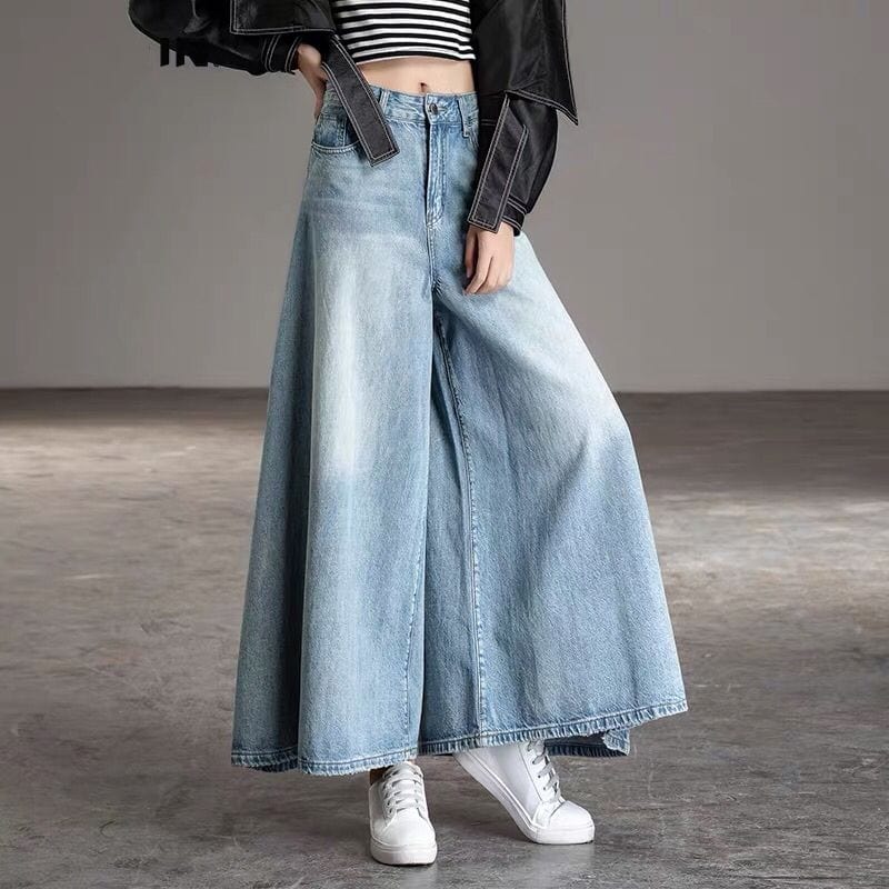 Buddhatrends Jeans High Waist Oversize Street  Jeans