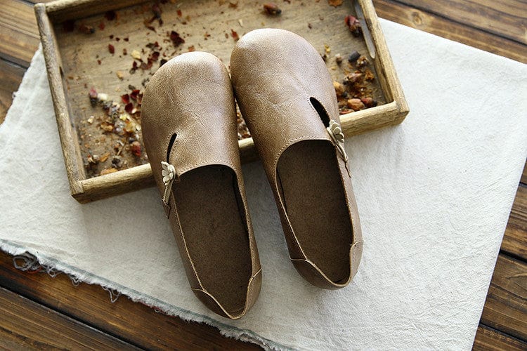 Khaki flat shoes new arrivals