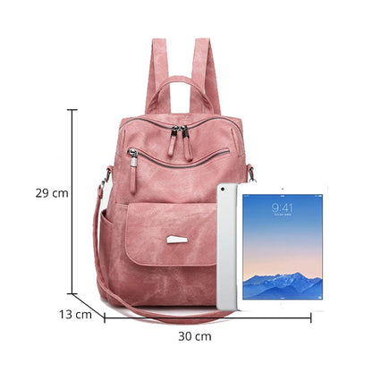 Buddhatrends Leather Backpack Women Shoulder Bag Vintage Bagpack Travel Backpacks For School Teenagers Girls Back Pack Women Mochila Feminina