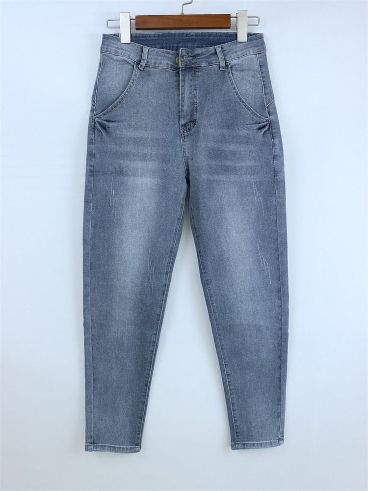 Loose Elastic Bleach Scratch Denim Pants – Buddhatrends