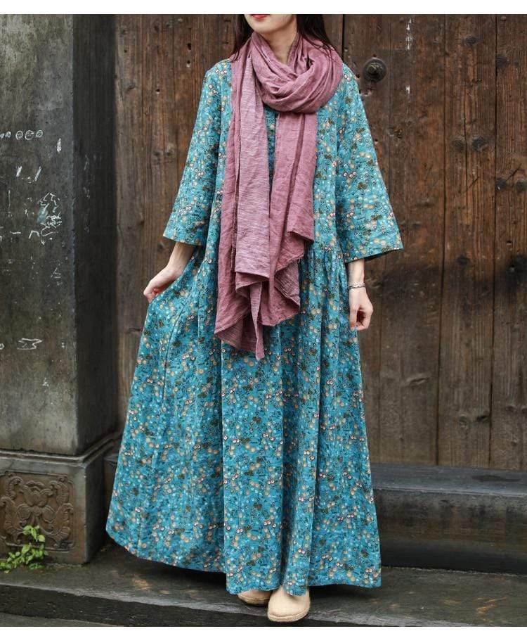 Vada Floral Cotton Maxi Dress – Buddhatrends
