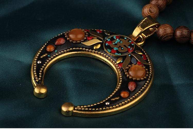 Buddhatrends Moon Crescent Nepalese Handmade Necklace