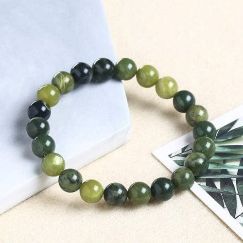 Buddhatrends Natural Stone Green Jades Bracelet