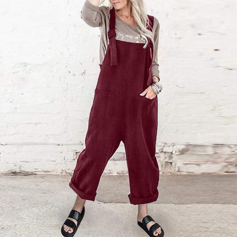 Buddhatrends Overall Red / S Carmen Plus Size Overalls