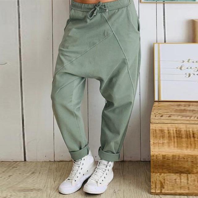 Buddhatrends Pants Army Green / S Street View Oversized harem Pants
