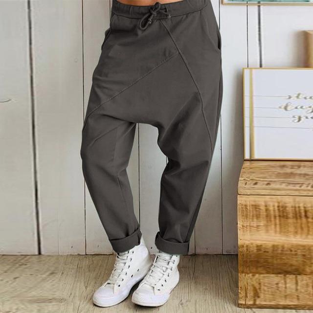 Buddhatrends Pants Gray / S Street View Oversized harem Pants