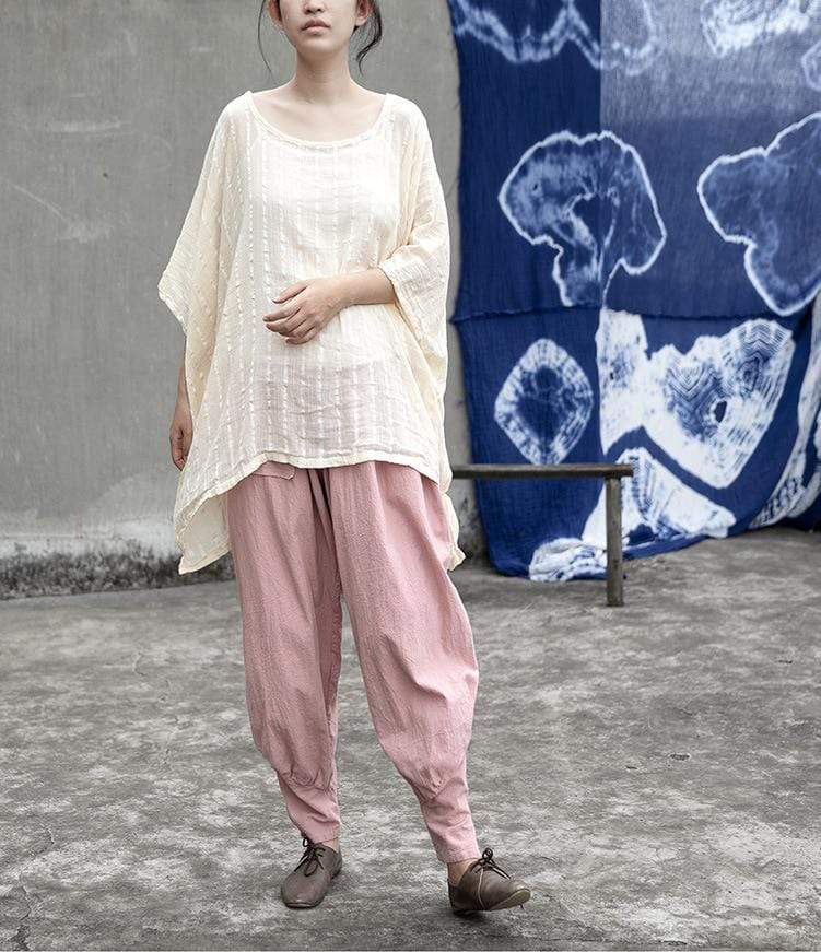 Buddhatrends Pants Simplicity Cotton &amp; Linen Harem Pants | Lotus