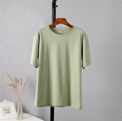 Buddhatrends Shirt Green / M Moly Oversized O Neck T-Shirt