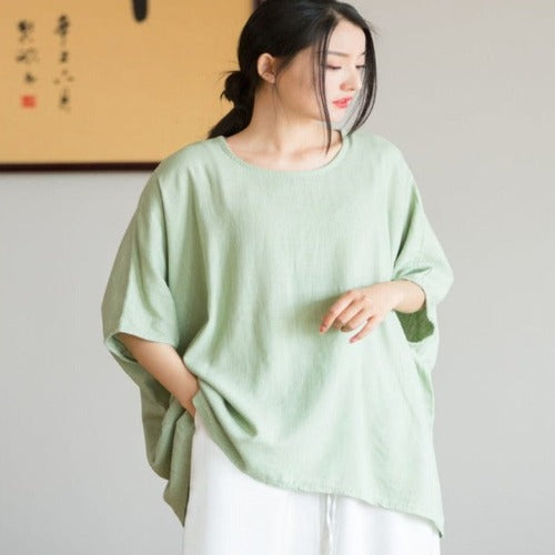 Buddhatrends Shirt Lamia Oversized Linen Shirt