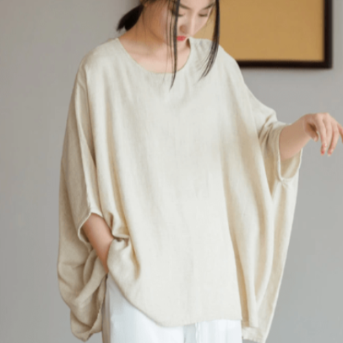 Buddhatrends Shirt Lamia Oversized Linen Shirt