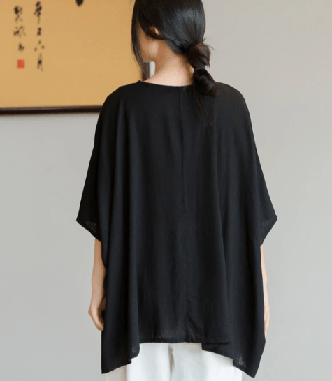 Buddhatrends Shirt Lamia Oversized Linen Shirt