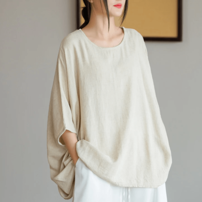 Buddhatrends Shirt Lamia Oversized Linen Shirt