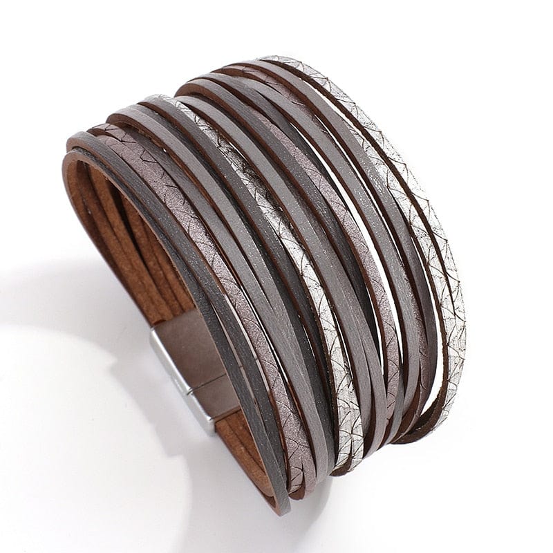 Buddhatrends style 6 Boho Multilayer Mint Leather Bracelet