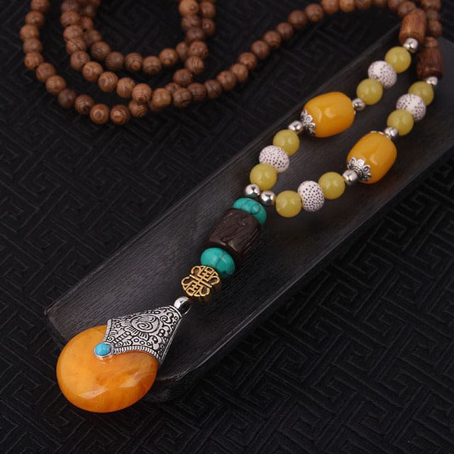 Buddhatrends Thug-je Tibetan Sandalwood Necklace ready