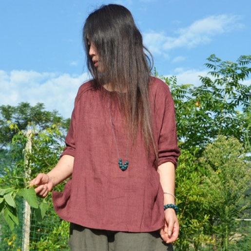 Batwing Sleeve Cotton Linen Shirt | Zen