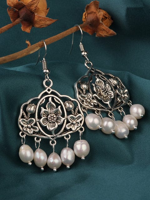 Buddhatrends Vintage Lotus Handmade Earrings READY